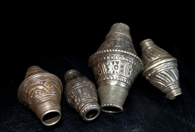 Antique Omani silver beads